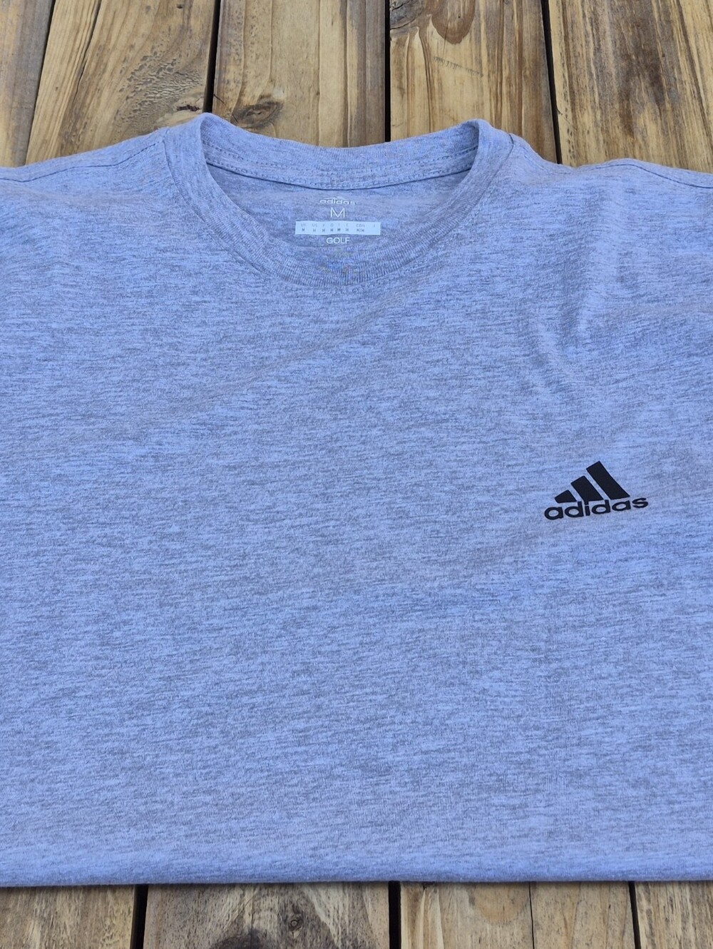 adidas Light Gray Heather Crew Neck Short Sleeve Tee